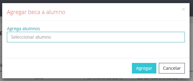 Agregar alumno a beca 2